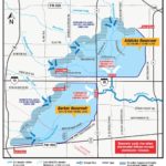 Addicks and Barker reservoirs map